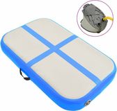 vidaXL Gymnastiekmat met pomp opblaasbaar 60x100x20 cm PVC blauw