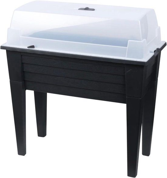 Nampook Kweektafel met deksel - 78x40cm - zwart