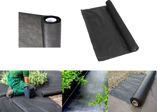 DirectSupply ProGarden - Anti-worteldoek - Anti onkruiddoek - 8x1,5m - Waterdoorlatend - Wortel doek - Onkruid doek - Worteldoek gronddoek - Gronddoek tegen onkruid - Geschikt voor grind - Grinddoek - Exclusief haken