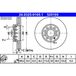 ATE Lot De 2 Disques De Frein 24.0325-0105.1 Audi 4a0 615 301 C 4a0 615 301 D