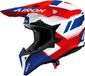 Airoh Wraaap Vision Motocrosshelm - Wit/blauw/rood - XL
