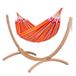 LA SIESTA BRISA TOUCAN Hangmat - 2 personnes - Gris/Orange/Rouge