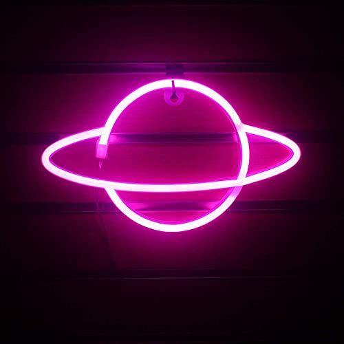 NIWWIN Neon LED-verlichting, slaapkamerdecoratielampen, bedlampjes en bedlampjes op batterijen. Gebruikt om kinderkamer-, vakantie- en verjaardagscadeaus te versieren