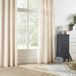 Atmosphera Gordijn met oogjes LEON Beige linnen Polyester 260x260 cm