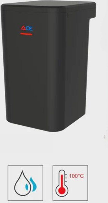 Unito Ace 3-in-1 Kokend Water Kraan - Zwart (Mat) - U-uitloop - 4.4L Boiler