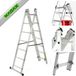 KADAX Multifunctionele ladder van aluminium, 7 treden, 150 kg belastbaarheid