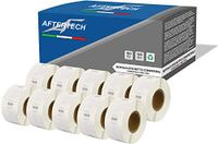Aftertech 10 x 11353 12 x 24 mm rollen compatibele zelfklevende etiketten (1000 etiketten/rol = 10000 in totaal) voor Dymo LabelWriter Seiko SLP labelprinter S0722530 10 x 11353