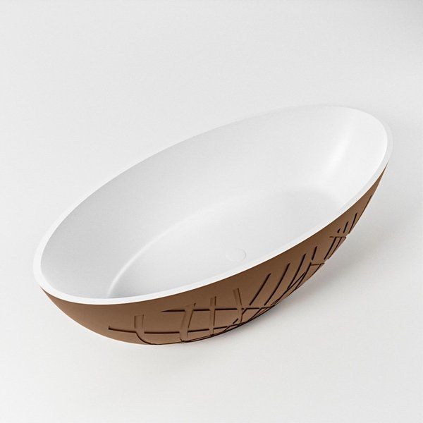 Mondiaz HOLM Vrijstaand Bad 180x85cm - Rust - BK75341117