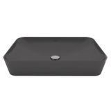 Creavit Ultra Keramische Opbouw Wastafel – 60x40 cm – Mat Antraciet