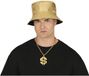 Fiestas Guirca Verkleedset - gouden hoed en ketting - feest en foute party - verkleedaccessoires