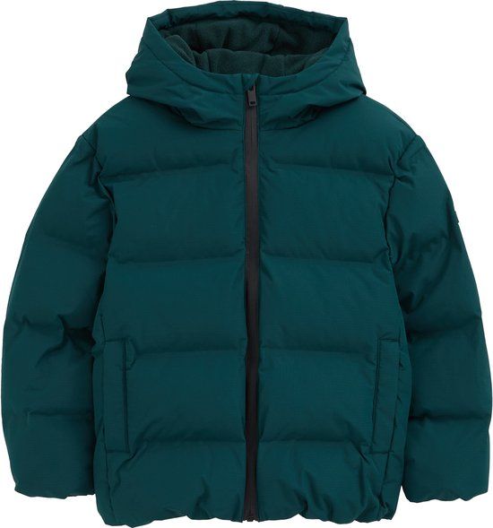 WE Fashion Jongens gewatteerde jas - Dark green - Maat 110/116