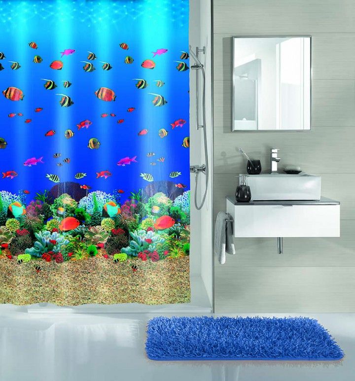 KLEINE WOLKE 5202148305 Douchegordijn - multi