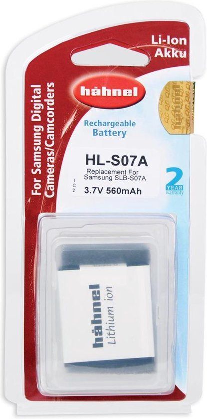 HAHNEL Hähnel HL-S07A Li-Ion accu (Samsung SLB-07A)