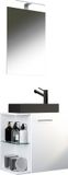 VCM meuble de salle de bain 3 pièces toilette invités Hausa SP-BL