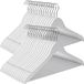 Songmics Massief houten kledinghangers - 44,5 x 1,2 x 23 cm - Wit