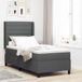Maison Exclusive - Lit boxspring avec coussins, gris foncé, 190 x 90 cm, rembourré