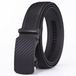 Rhinobelt - Riem Heren Automatische Gesp - Ceintuur Heren - Riem Zonder Gaatjes - Echt Leer - Perfecte pasvorm - 120CM - Zwart Carbon