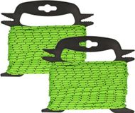 Pro Plus Scheerlijn Lichtgevend - 2x - 20 meter - Fluor Groen - Haspel - 4 mm dikte - Kamperen