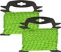 Pro Plus Scheerlijn Lichtgevend - 2x - 20 meter - Fluor Groen - Haspel - 4 mm dikte - Kamperen