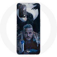 Maniacase Oppo A93 5G Hoesje Vikingen Ragnar Lothbrok Raaf