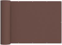 vidaXL Balkon Privacy Scherm 150 x 400 cm Stof met PU-coating Bruin