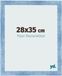 Your Decoration Cadre photo 28x35 cm Bleu clair MDF brossé Pisa