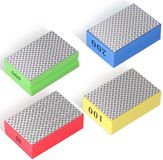 Merkloos / Sans marque Cosensi - Dailygoody - Yosoo 4Pcs Diamond Schuurblokken - Hand Polijst Pads voor Steen, Keramiek, Glas en Metaal