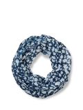 Tom Tailor - Loop-sjaal met patroon - Maat ONESIZE - blue ginkgo minimal