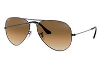 Ray-Ban Aviator RB3025 004/51 Zonnebril Zwart/Bruin 58 mm