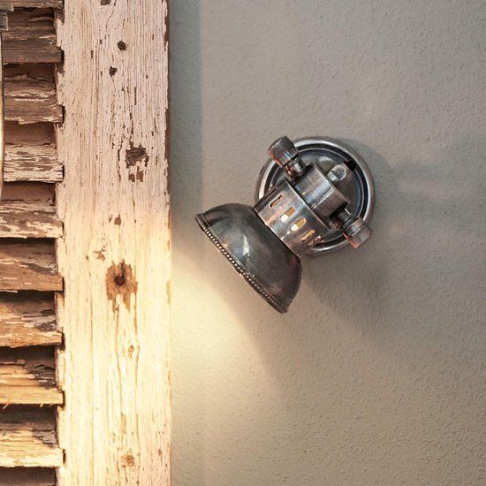 Loberon Wandlamp Rachelle antiekzilverkleurig