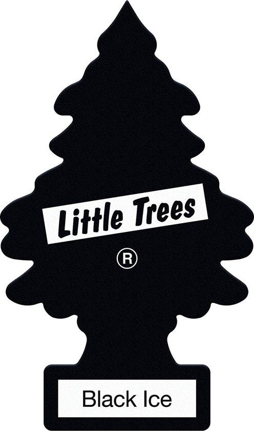 Little Trees Black Ice - Luchtverfrisser voor auto - 3-pack