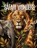 Safari Wonders: An Easy Coloring Book