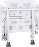 VEVOR Douchestoel van PE, opvouwbaar, 40 x 37,5 cm, opengeklapt, wandgemonteerde douchekruk, draagvermogen 226,8 kg, ruimtebesparend, voor ouderen, zwangere vrouwen, badkamer, entree