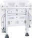VEVOR Douchestoel van PE, opvouwbaar, 40 x 37,5 cm, opengeklapt, wandgemonteerde douchekruk, draagvermogen 226,8 kg, ruimtebesparend, voor ouderen, zwangere vrouwen, badkamer, entree