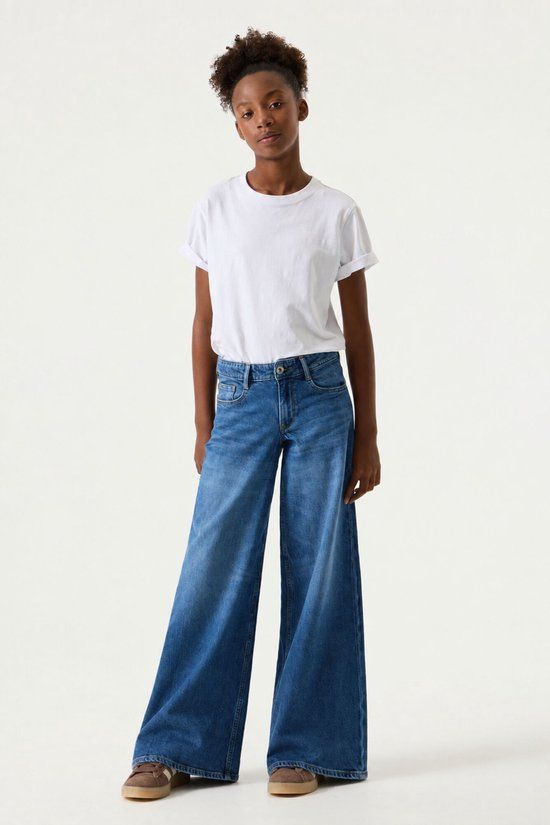 Garcia Marall Meisjes Wide Fit Jeans Blauw