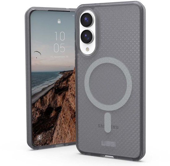Urban Armor Gear Dot Case geschikt voor MagSafe geschikt voor Samsung Galaxy S25 Edge - Ash
