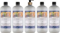 Claudius Cosmetics B.V. Body & Hair Sweet Orange & Cedarwood 1 liter met gouden pomp - set van 5 stuks