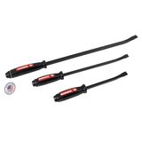 Mayhew Tools 61355 Dominator Koevoetset, 3-delig, gebogen, zwarte oxide-afwerking