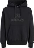 JACK & JONES JORFREDERIKSBERG MONOGRAM SWEAT HOOD SN Heren Trui Zwart XL