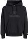 JACK & JONES JORFREDERIKSBERG MONOGRAM SWEAT HOOD SN Heren Trui Zwart XL
