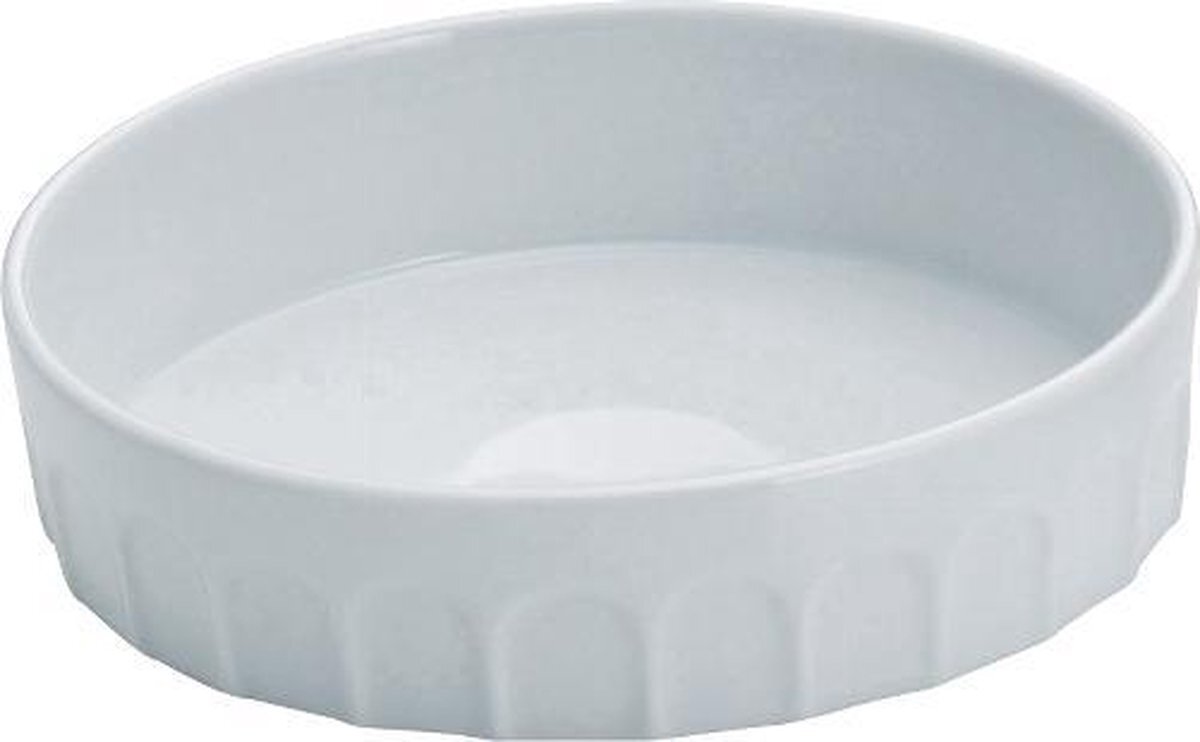 Kela schaal crème brûlée 12 cm porselein wit