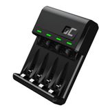 Green Cell GC VitalCharger Ni-MH AA en AAA Batterij oplader met Micro USB en USB-C poort