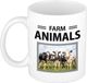 Bellatio Decorations Bol Dieren foto mok Koe - 300 ml - Keramiek - Wit