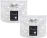 Decoris Kerstballen set - 20x stuks - transparant - glas - 6 cm - glans/mat - kerstversiering