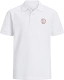 JACK&JONES JJALLIANCE POLO SS JNR Jongens Polo Wit Maat 140