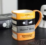 Something Different Wholesale Something Different The Haunted Library Book Stack Mug