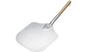 KitchenCraft World Of Flavours Pizzaschep, 60 x 30,5 cm, Aluminium En Hout - Grijs En Bruin