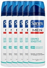 Sanex Men Deodorant Deospray Sensitive Voordeelverpakking 6x200ml