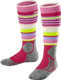 FALKE SK2 Intermediate Skisokken Junior Unisex Roze - Paars - Grijs - Groen - Wit Maat 35-38