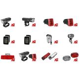 Smart Introductiepakket fietsverlichting (2x 12 items)
